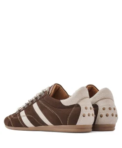 June Jackie dames sneakers bruin