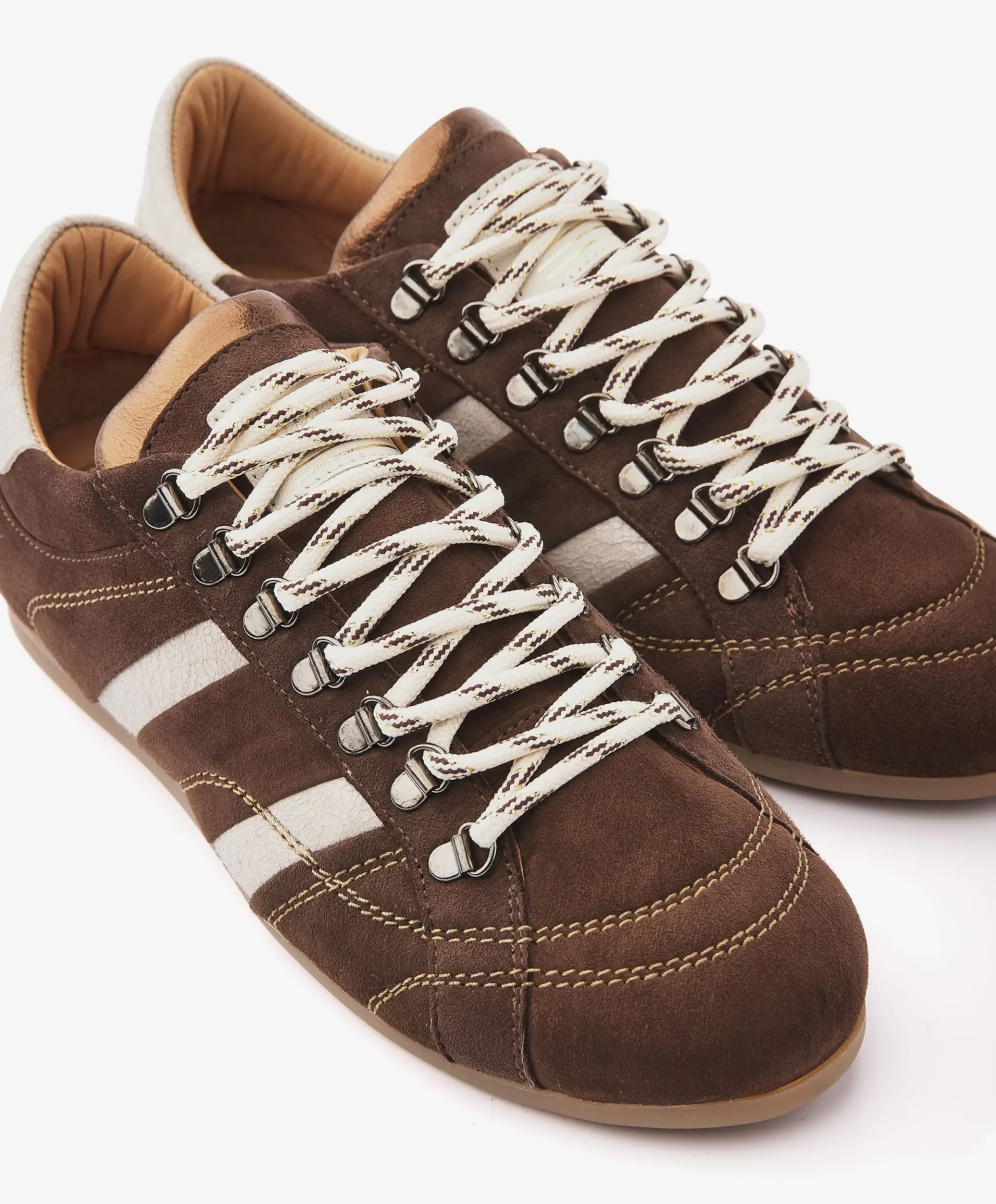 June Jackie dames sneakers bruin