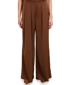 June Shiny dames broek bruin