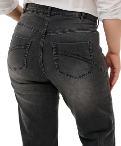 KCflora Flared dames jeans grijs