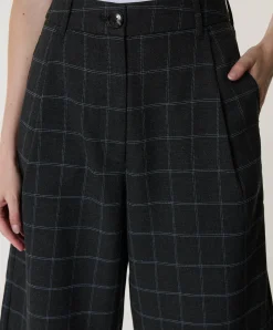 Kreme Wide Leg dames bermuda grijs