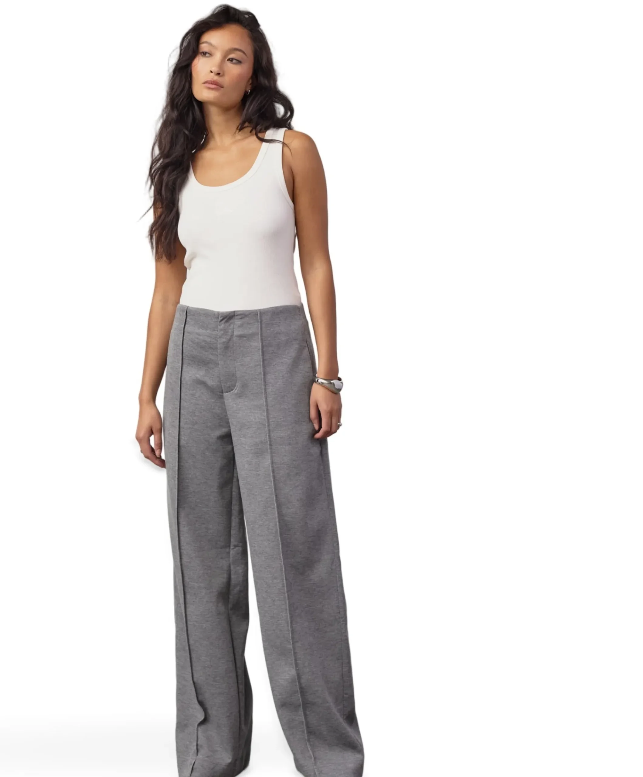 LanceCC Crease dames broek grijs