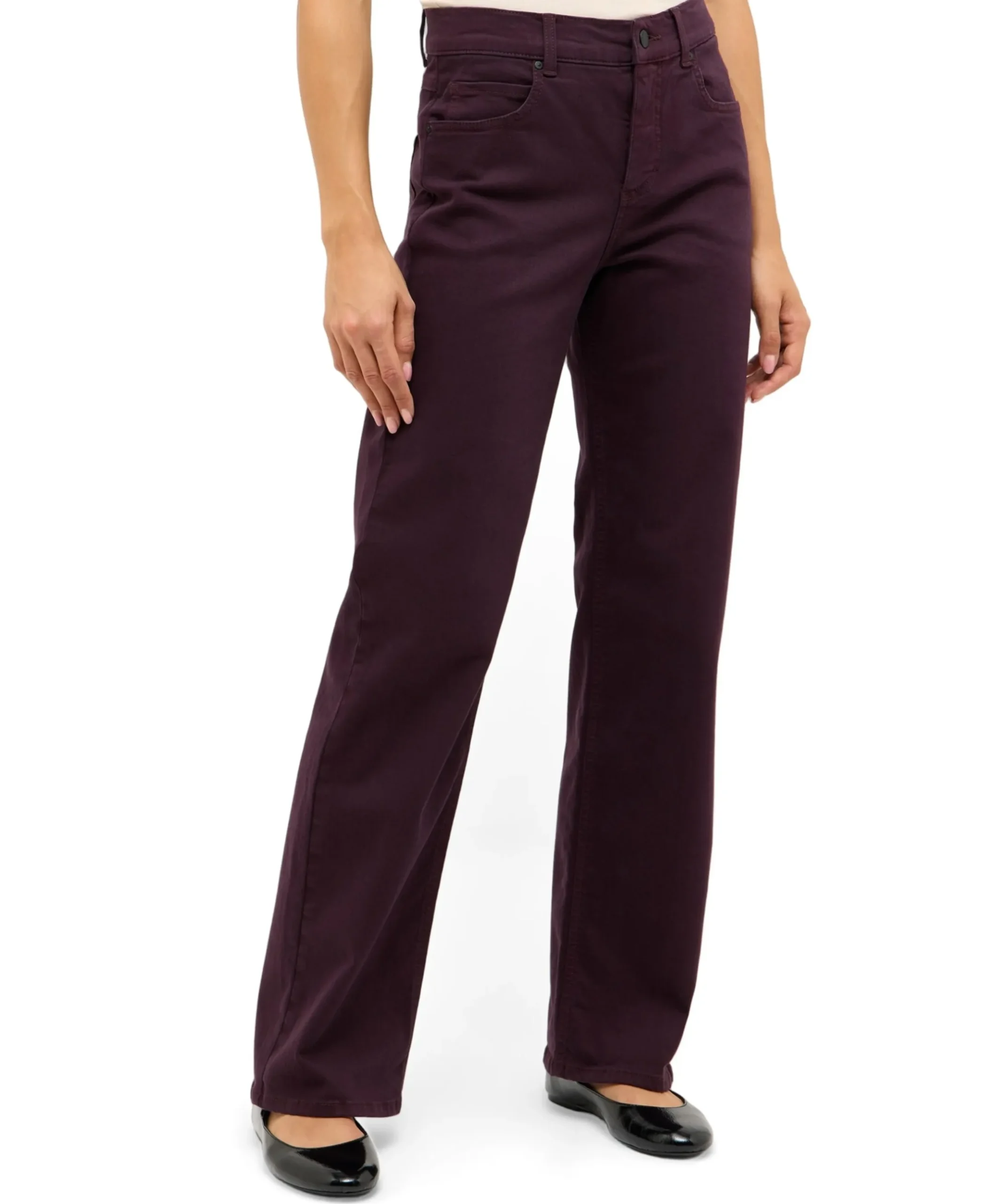 Lara dames jeans bordeaux
