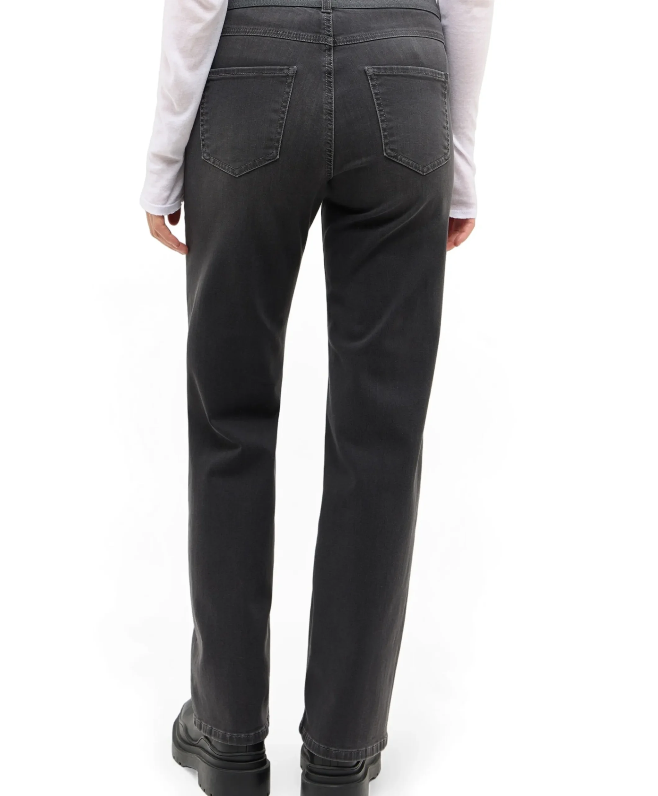 LARA SPORTY dames jeans grijs