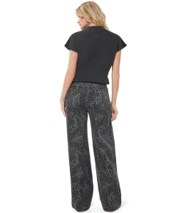 Leopard dames jeans grijs