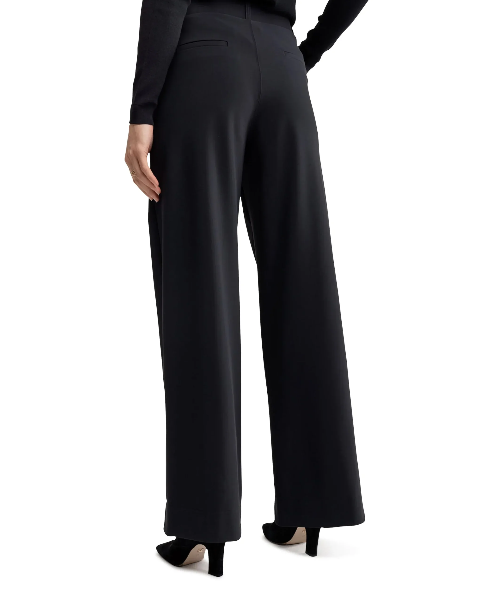 Lexie bonded trousers zwart