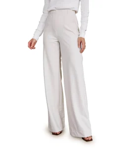 Lexie LONG bonded trousers dames broek ecru