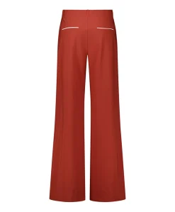 Lexie piping dames broek brique