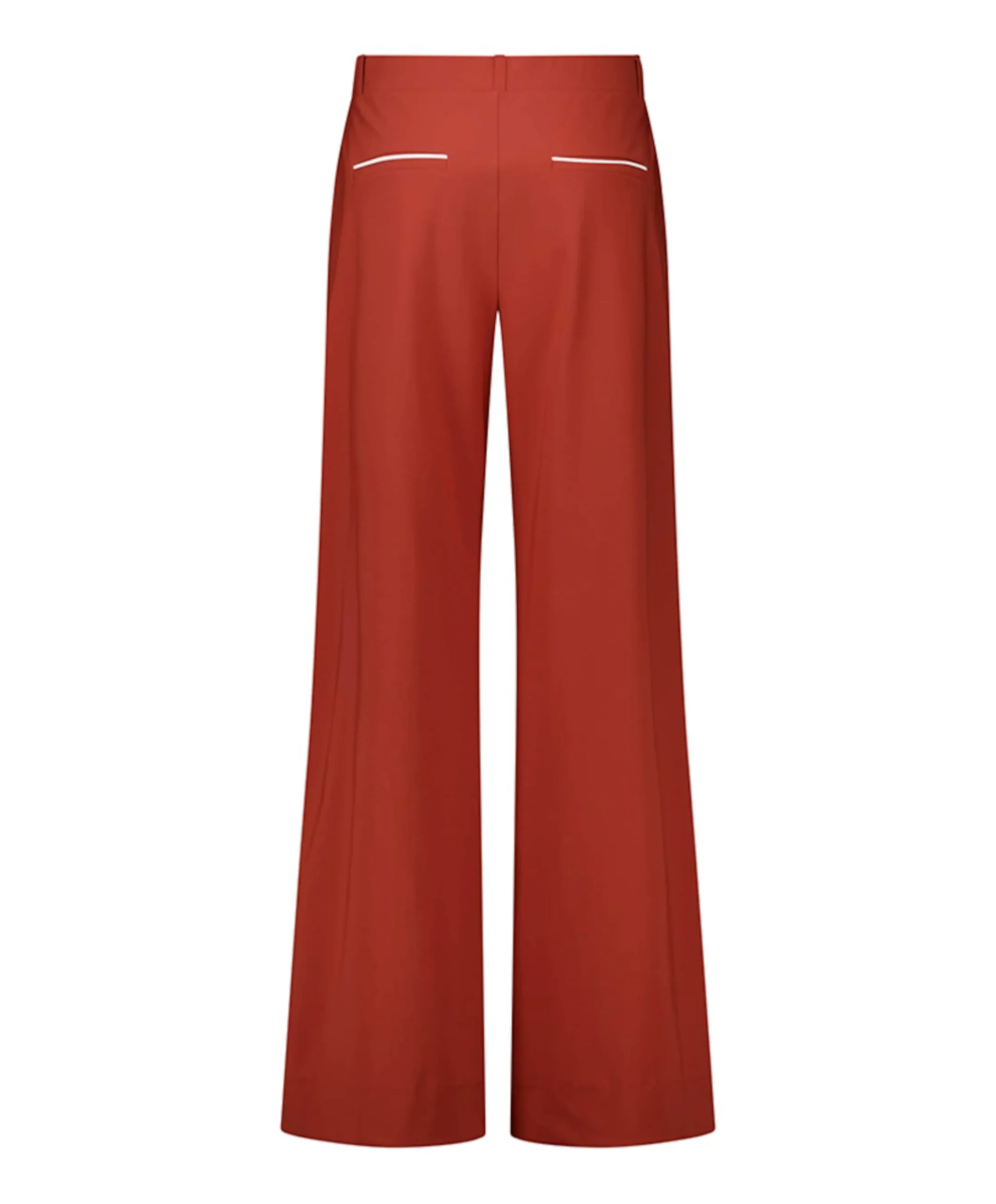 Lexie piping dames broek brique