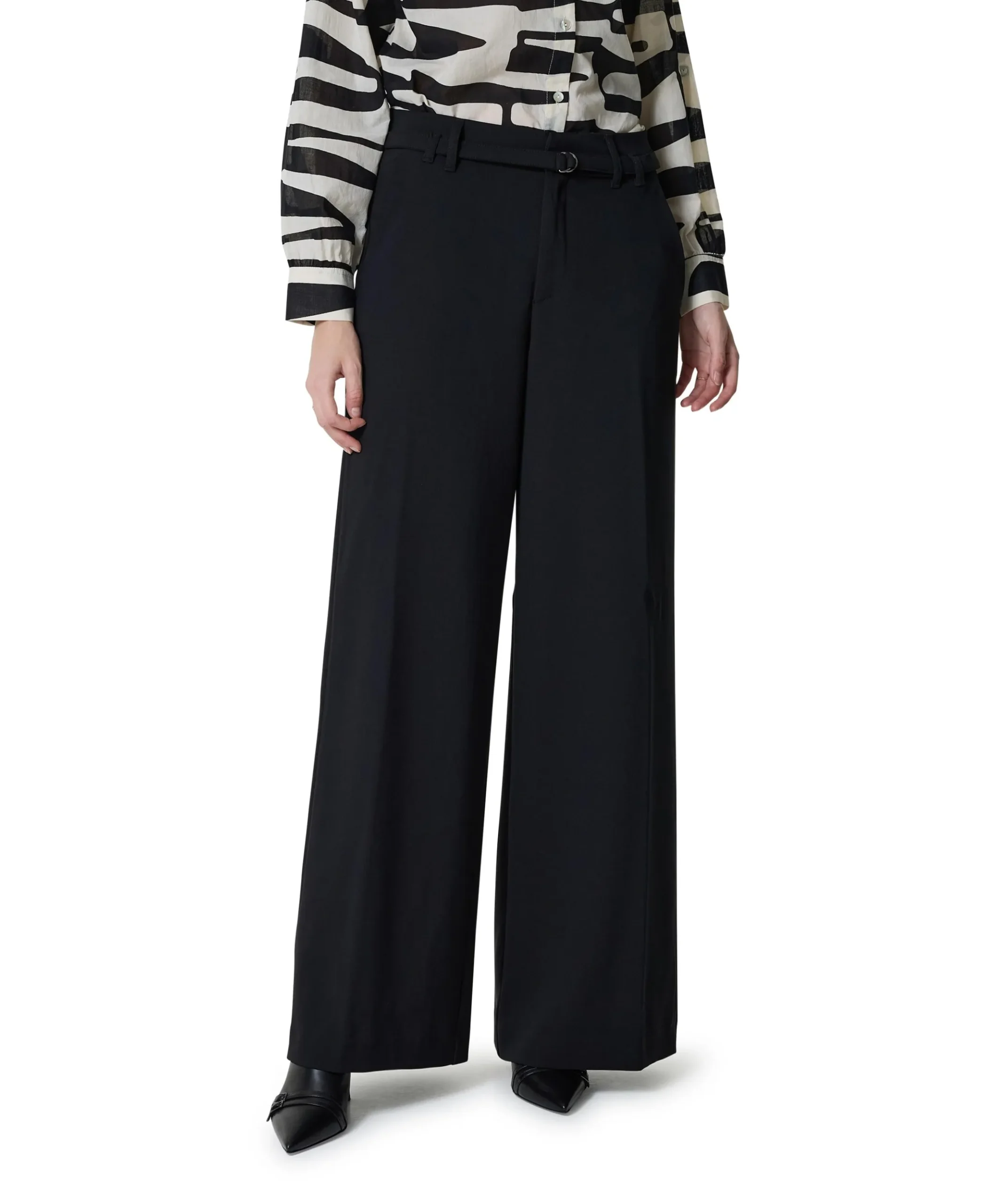 LIVA CHIC BELT dames pantalon zwart
