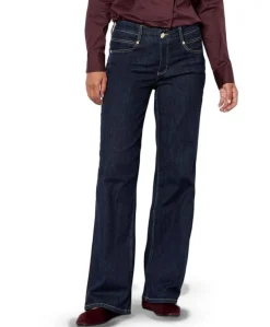 Liv New Wide dames jeans blauw