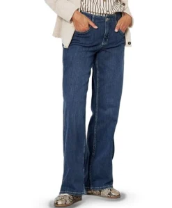 Liv New Wide dames jeans blauw