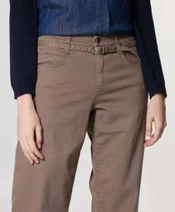 LIZ BELT dames jeans bruin