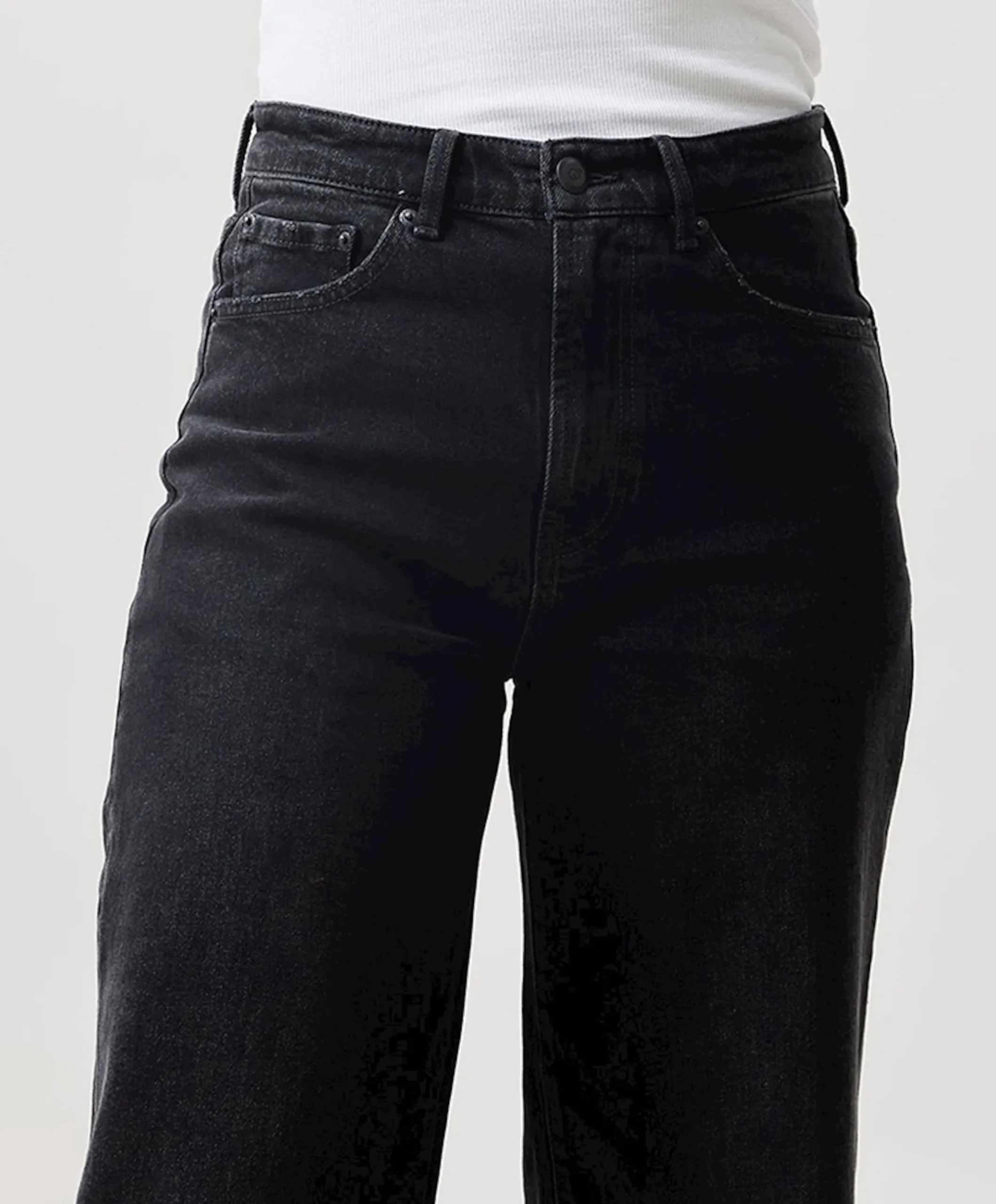Loose fit jeans zwart