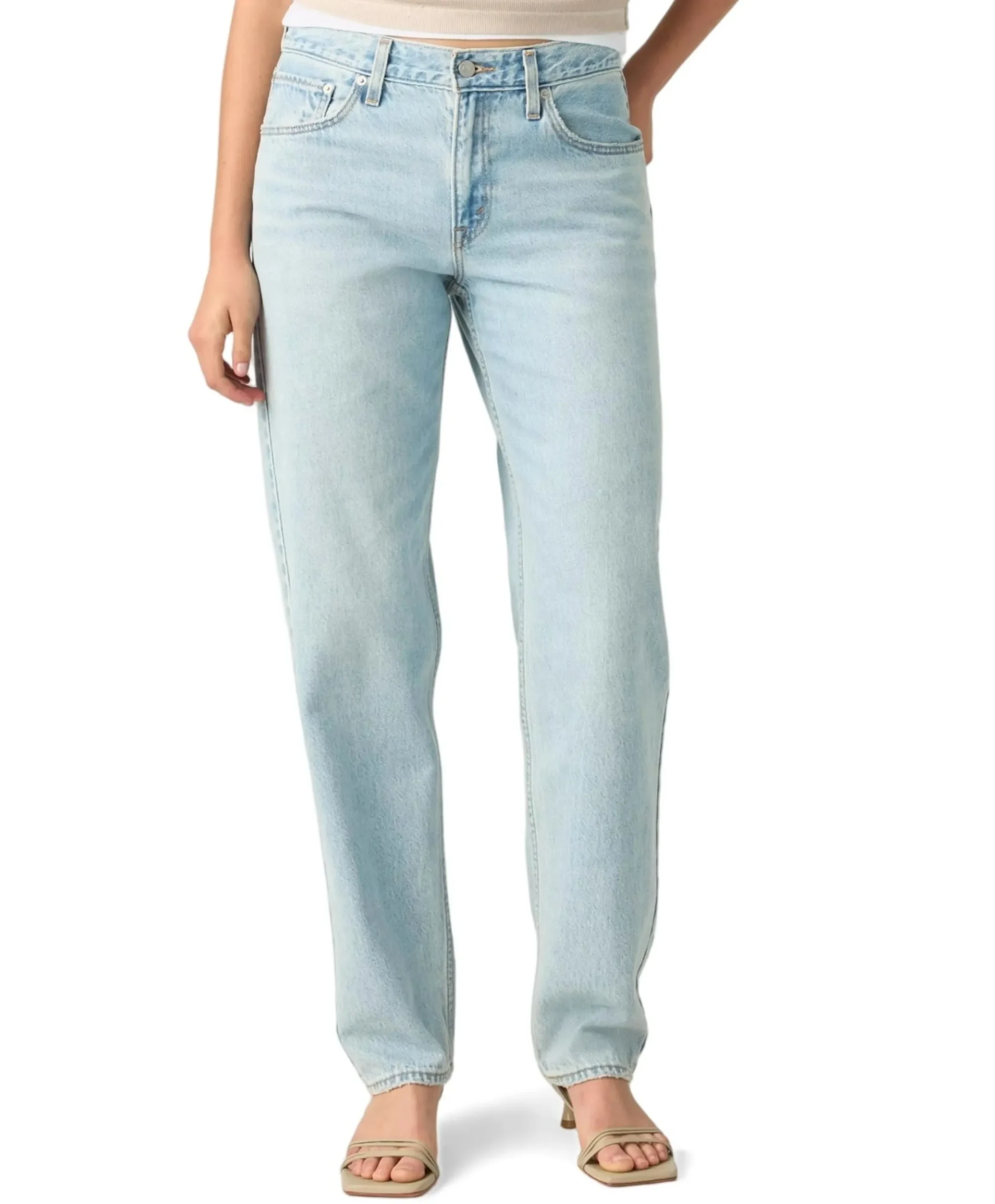 LOOSE TAPER H2'26 MESSAGE SENT dames jeans blauw