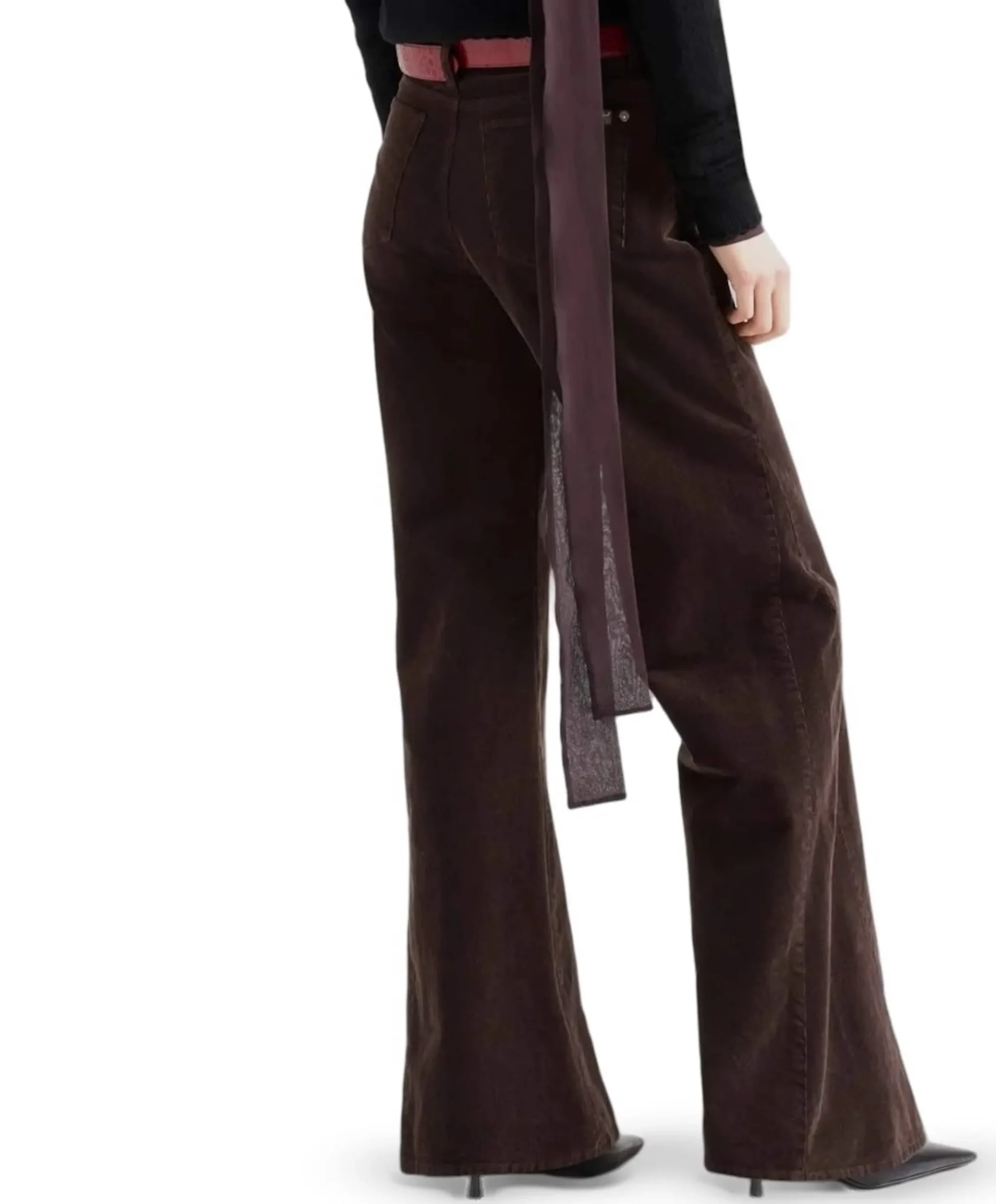 Lotta Corduroy dames broek bruin