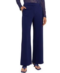Luz twill dames broek blauw