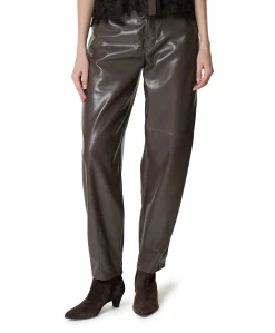Mara Tapered Detail dames broek bruin