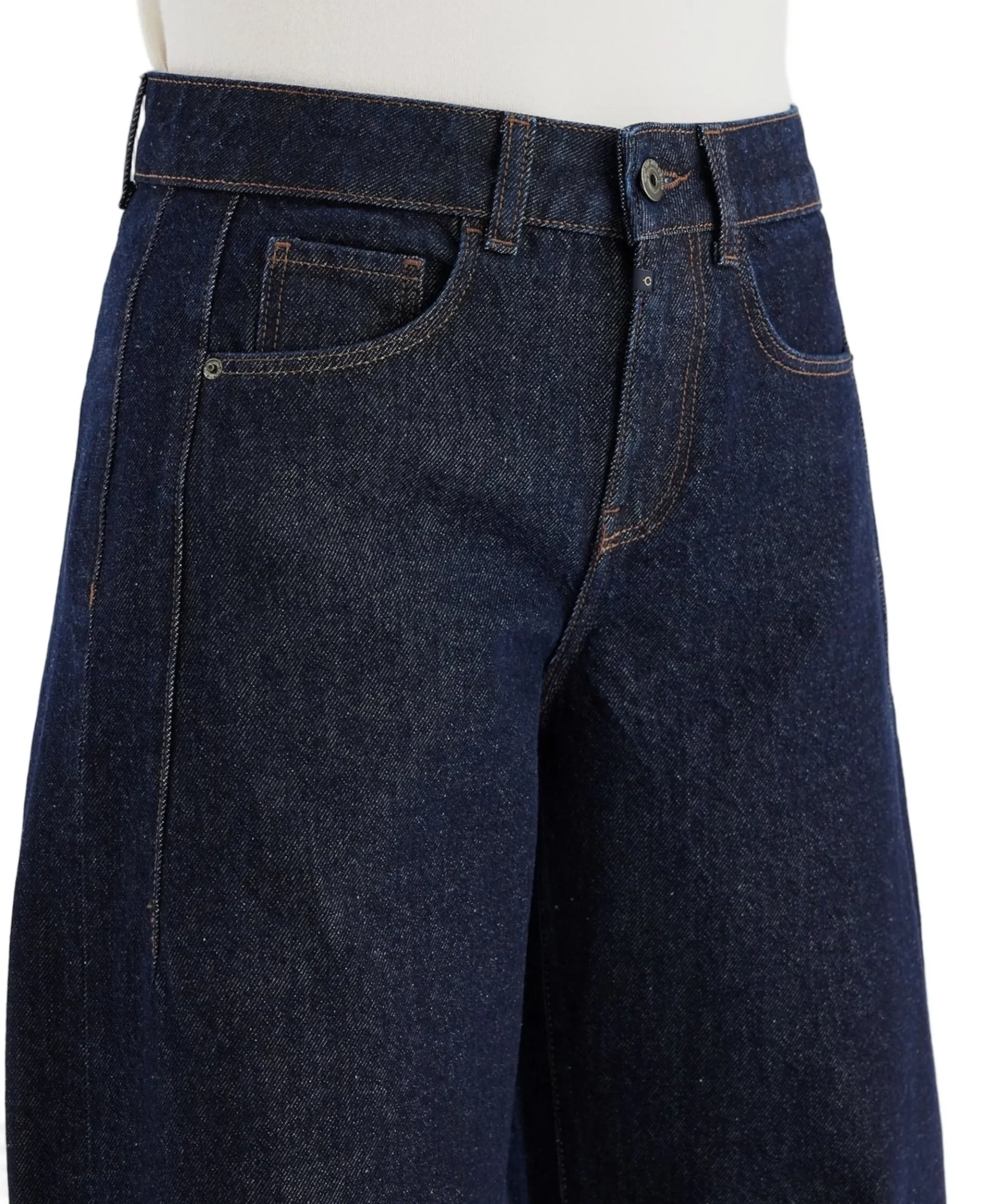 mid waist balloon jeans dames jeans blauw
