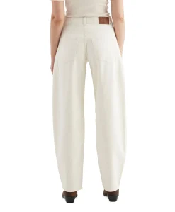 mid waist balloon jeans ecru