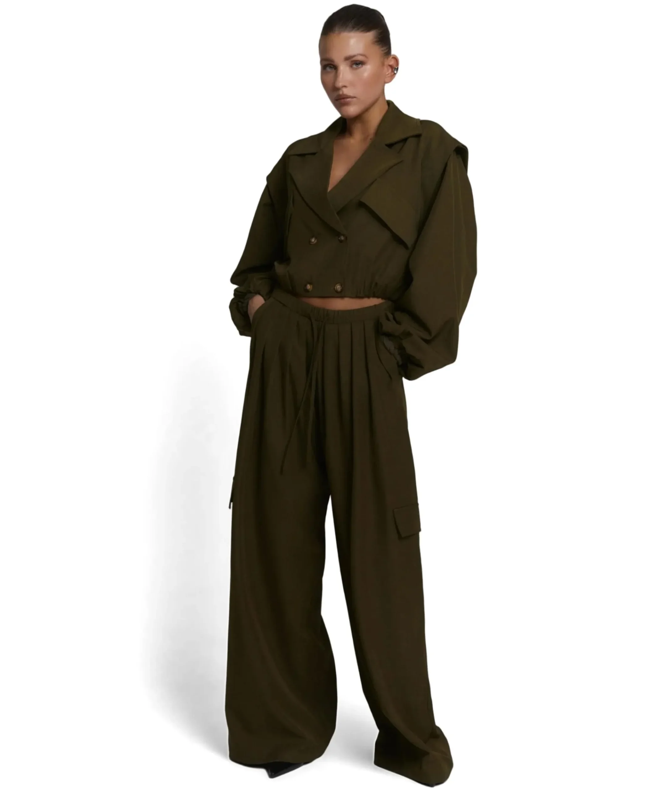 MILA dames broek groen