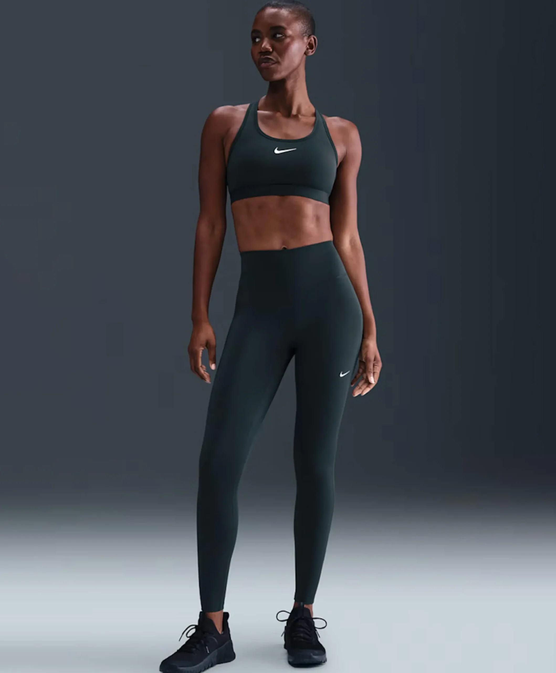 Nike One Seamless Front Women's Hig dames tights zwart