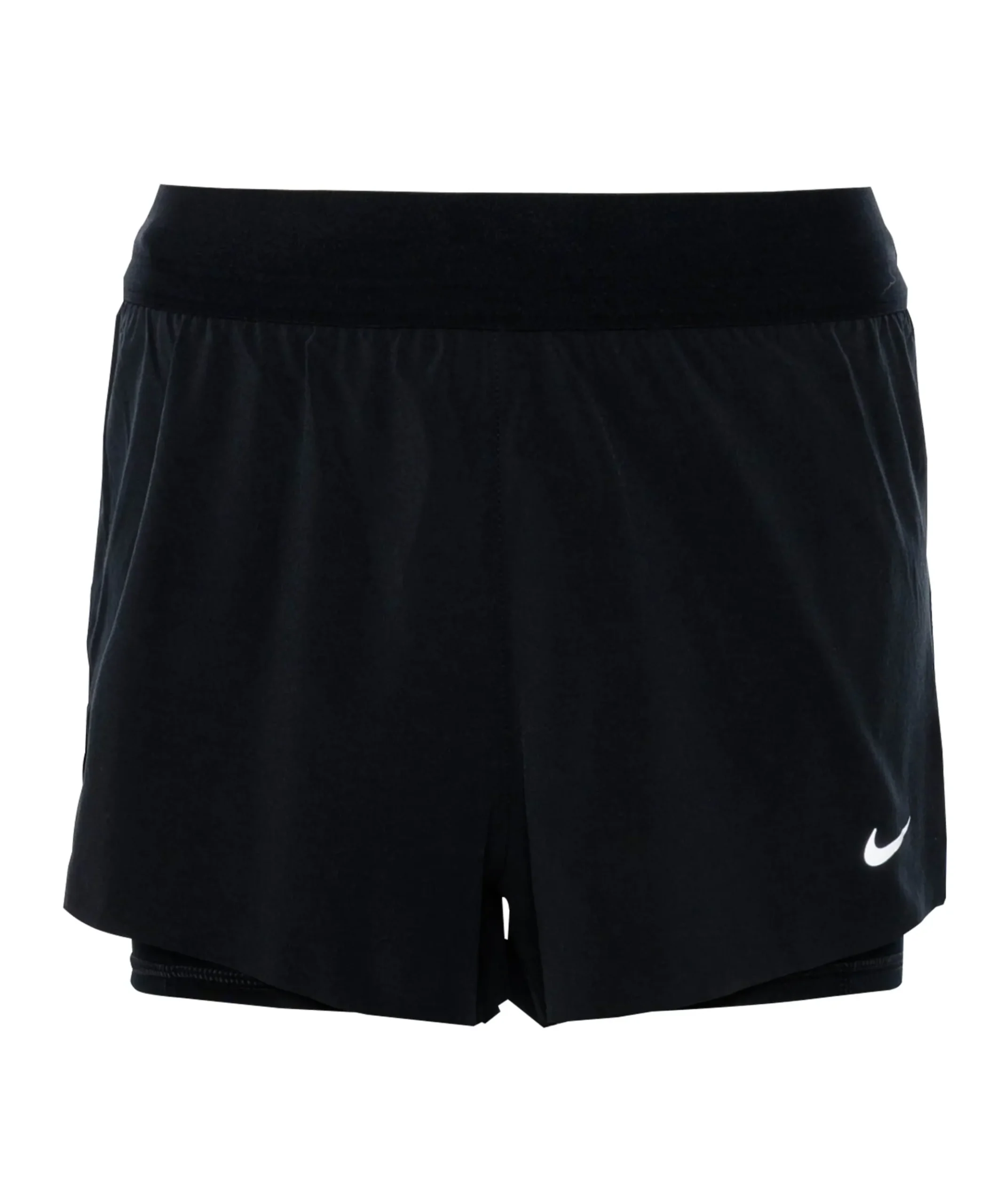 Nike Swift Women's Dri-fit Mid-rise dames shorts zwart