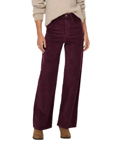 ONLHOPE GLOBAL EX HW WIDE CORD dames broek bordeaux