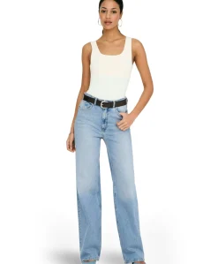ONLJUICY LIFE HW WIDE LEG REA365 N dames jeans blauw
