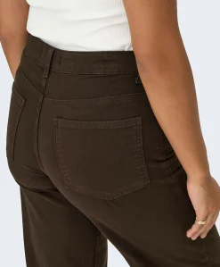 ONLMADISON BLUSH HW WIDE COLOR dames jeans bruin