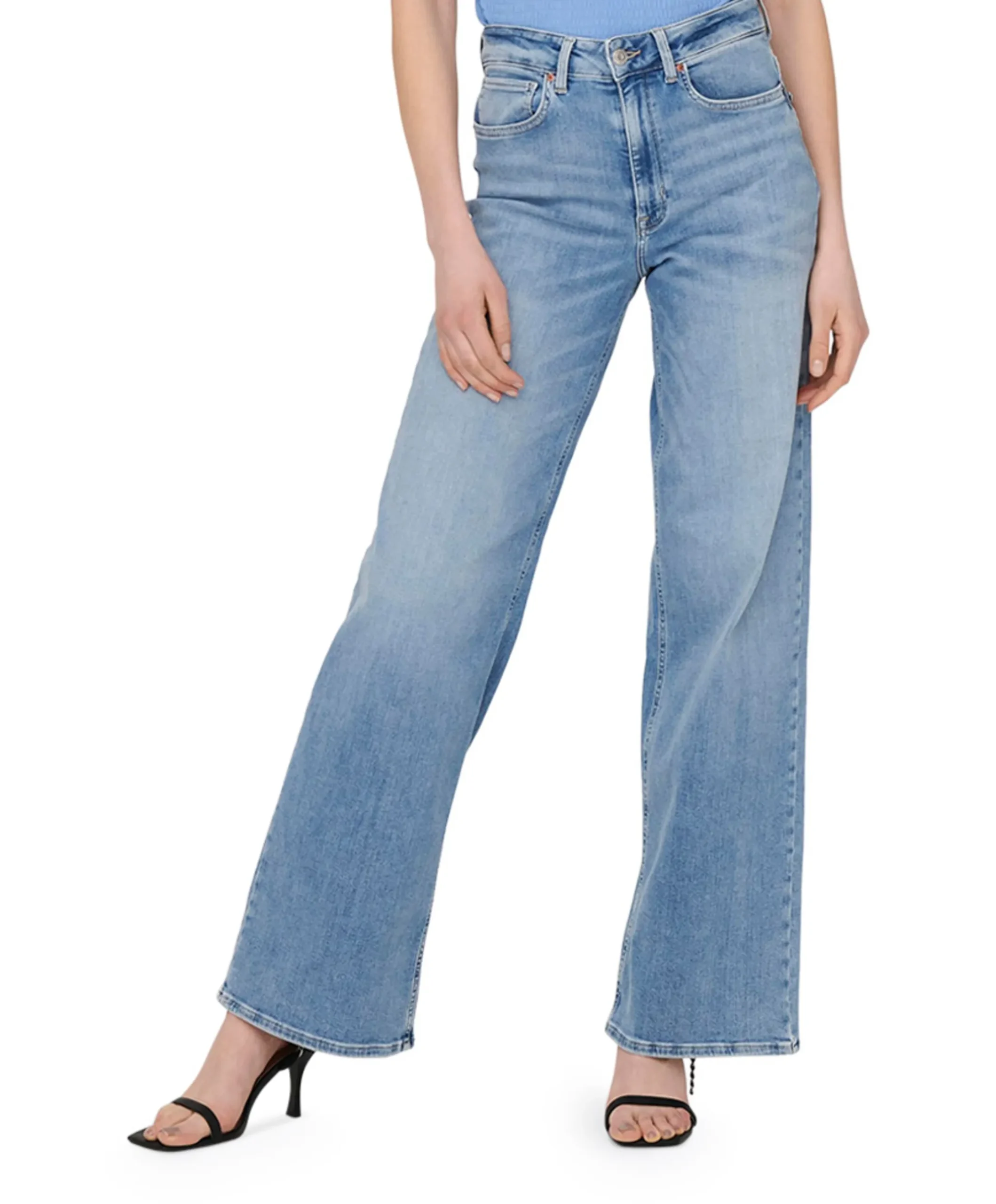 ONLMADISON BLUSH HW WIDE DNM CRO371 dames jeans blauw