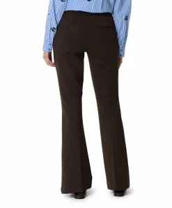 ONLPEACH MW FLARED PANT TLR NOOS dames broek bruin