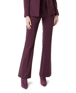 ONLPEACH MW FLARED PANT TLR NOOS dames broek rood