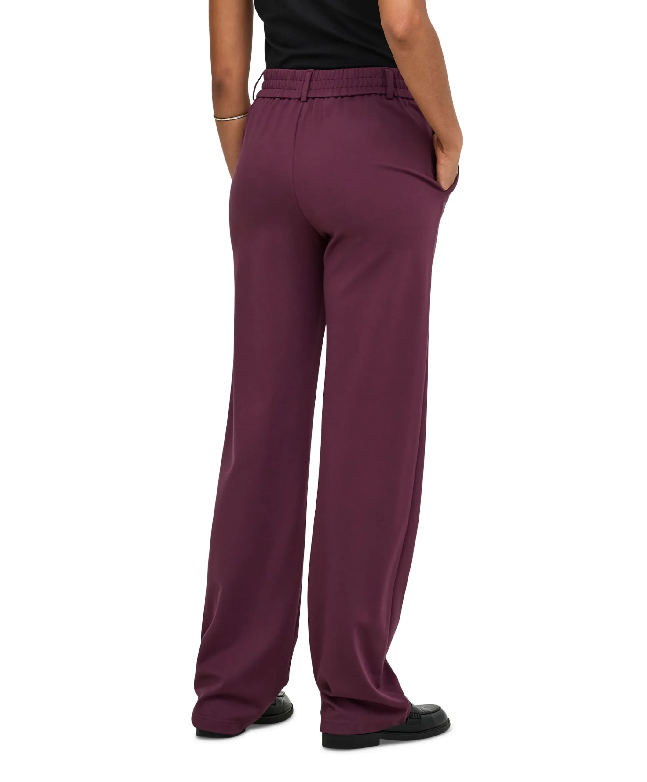 ONLPOPTRASH LIFE MW STRAIGHT dames broek bordeaux