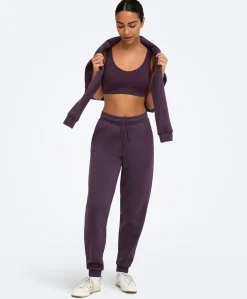ONPLOUNGE HW SWEAT PNT - NOOS dames trainingsbroek paars