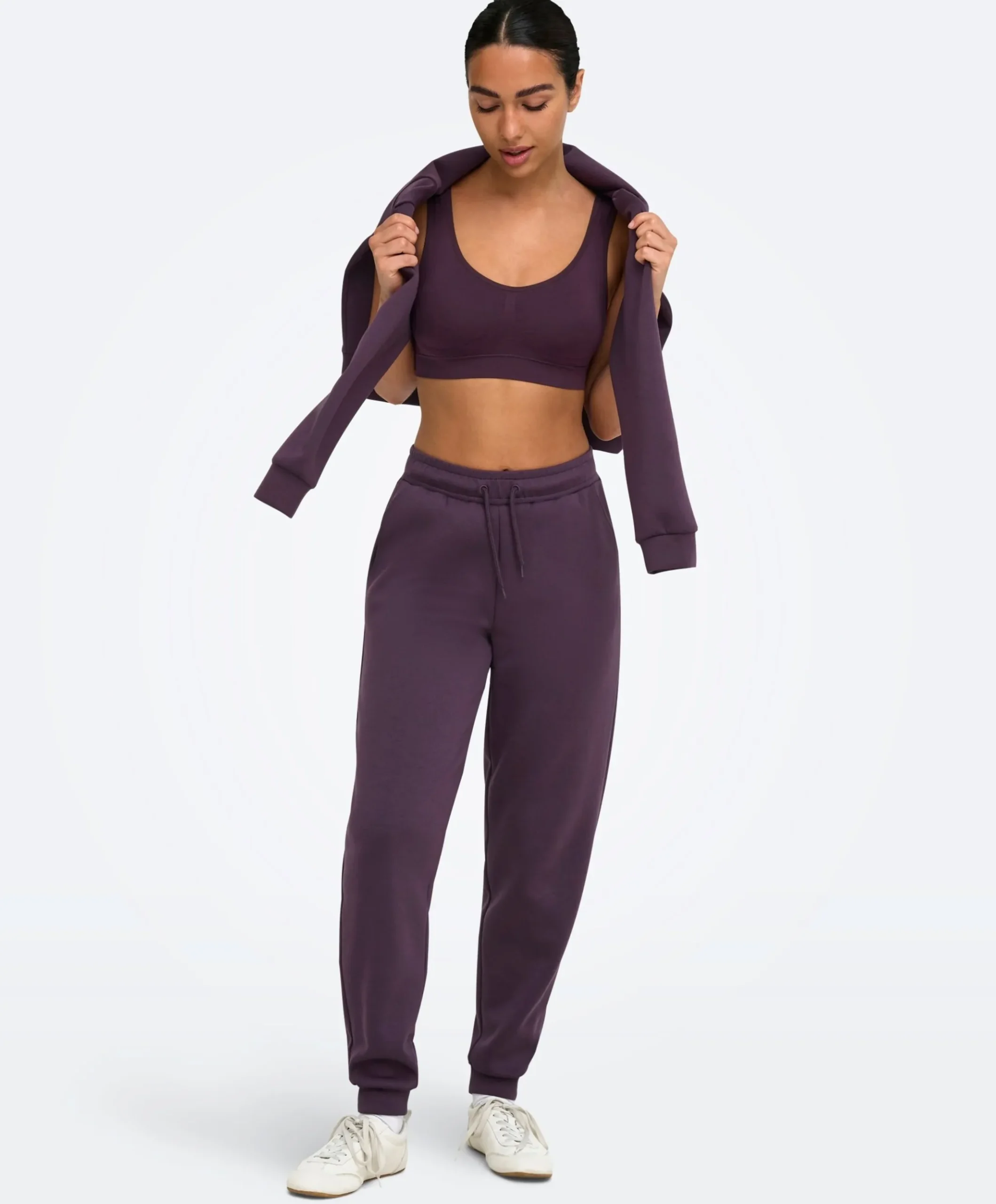 ONPLOUNGE HW SWEAT PNT - NOOS dames trainingsbroek paars