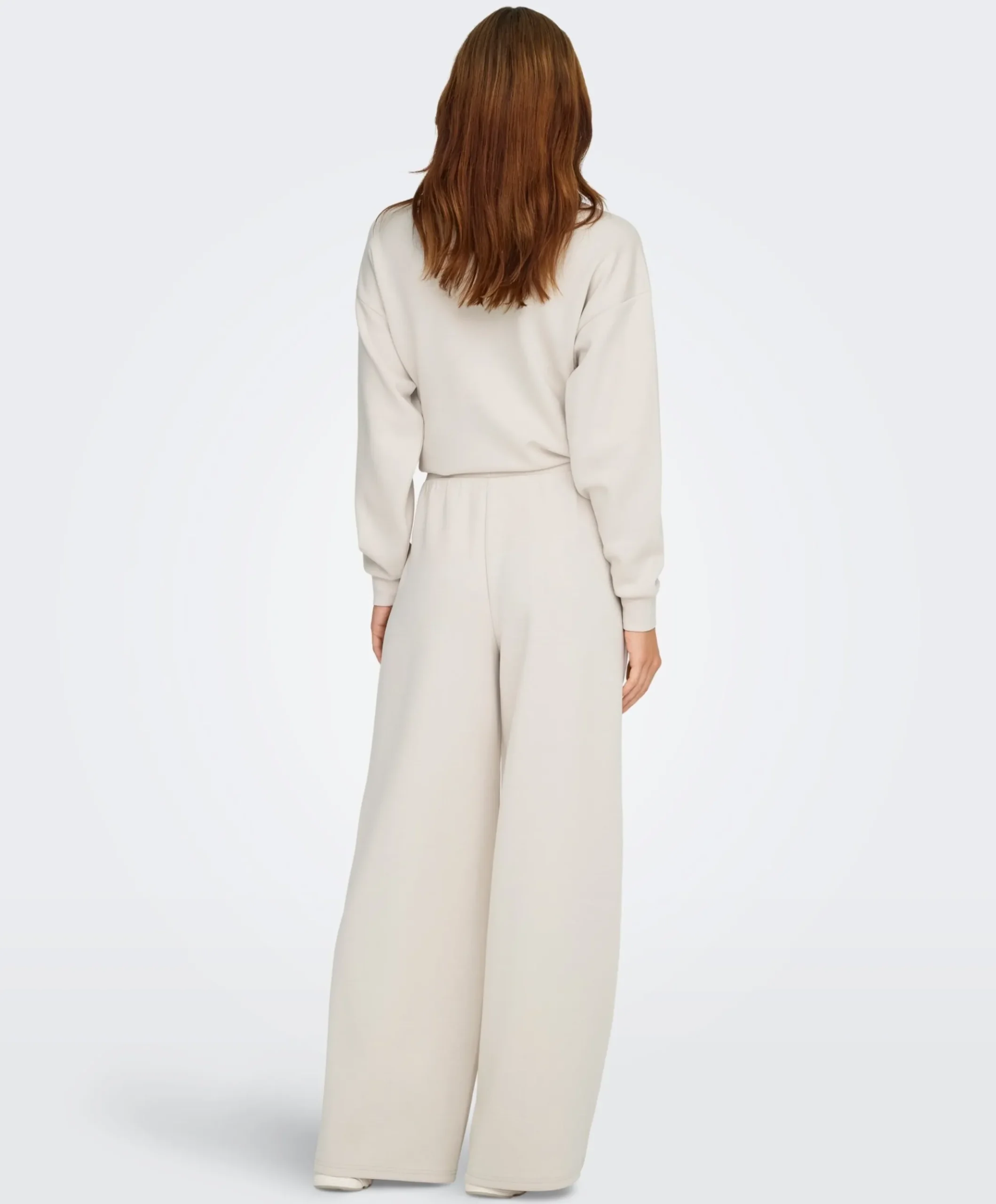 ONPLOUNGE LIFE HW WIDE SWT PNT NOOS broek beige