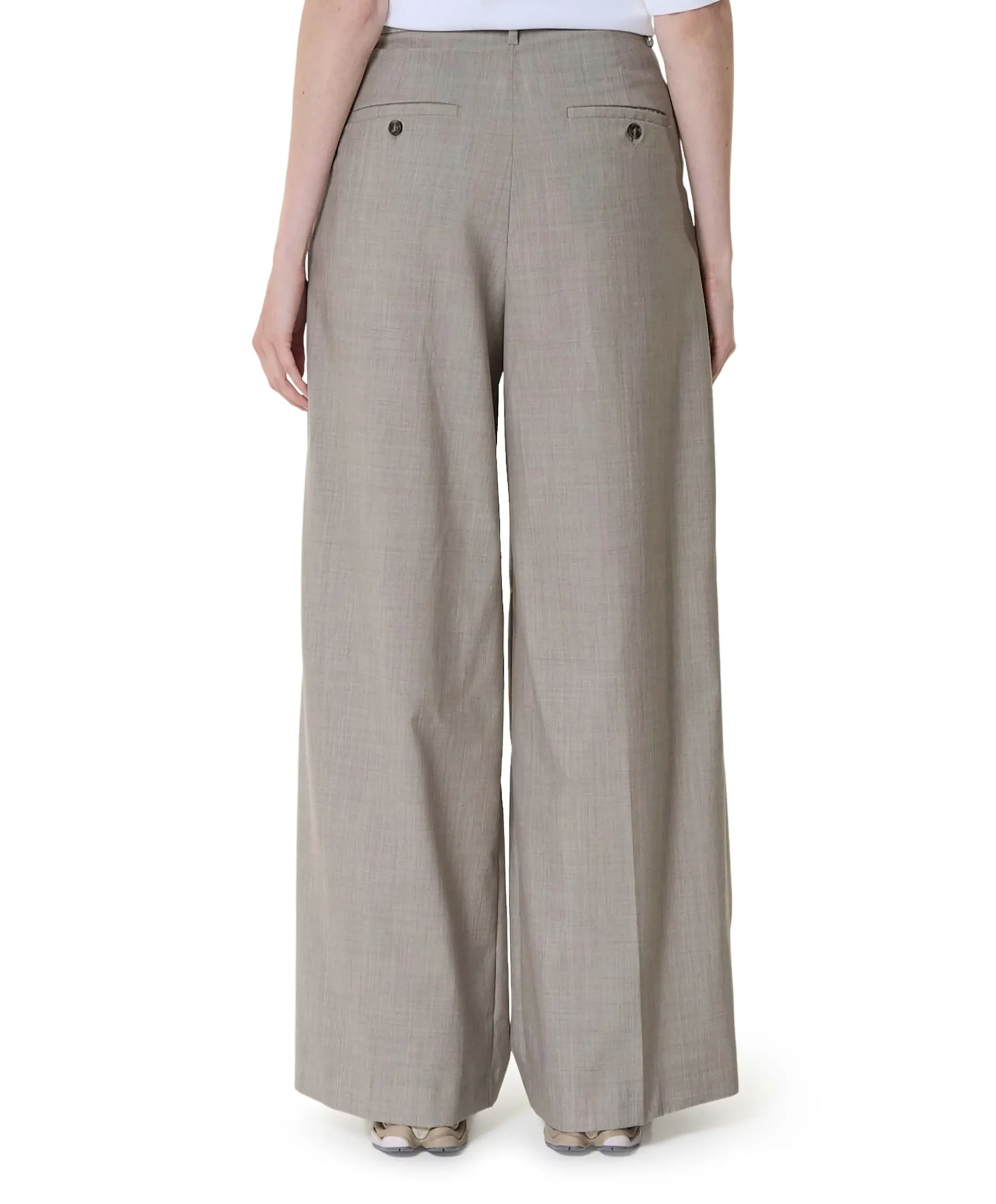 Ovvio Tela Tropical Pura dames pantalon grijs
