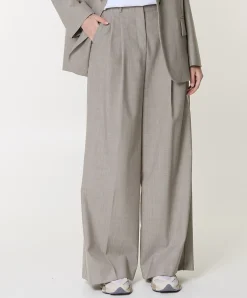 Ovvio Tela Tropical Pura dames pantalon grijs