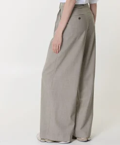 Ovvio Tela Tropical Pura dames pantalon grijs