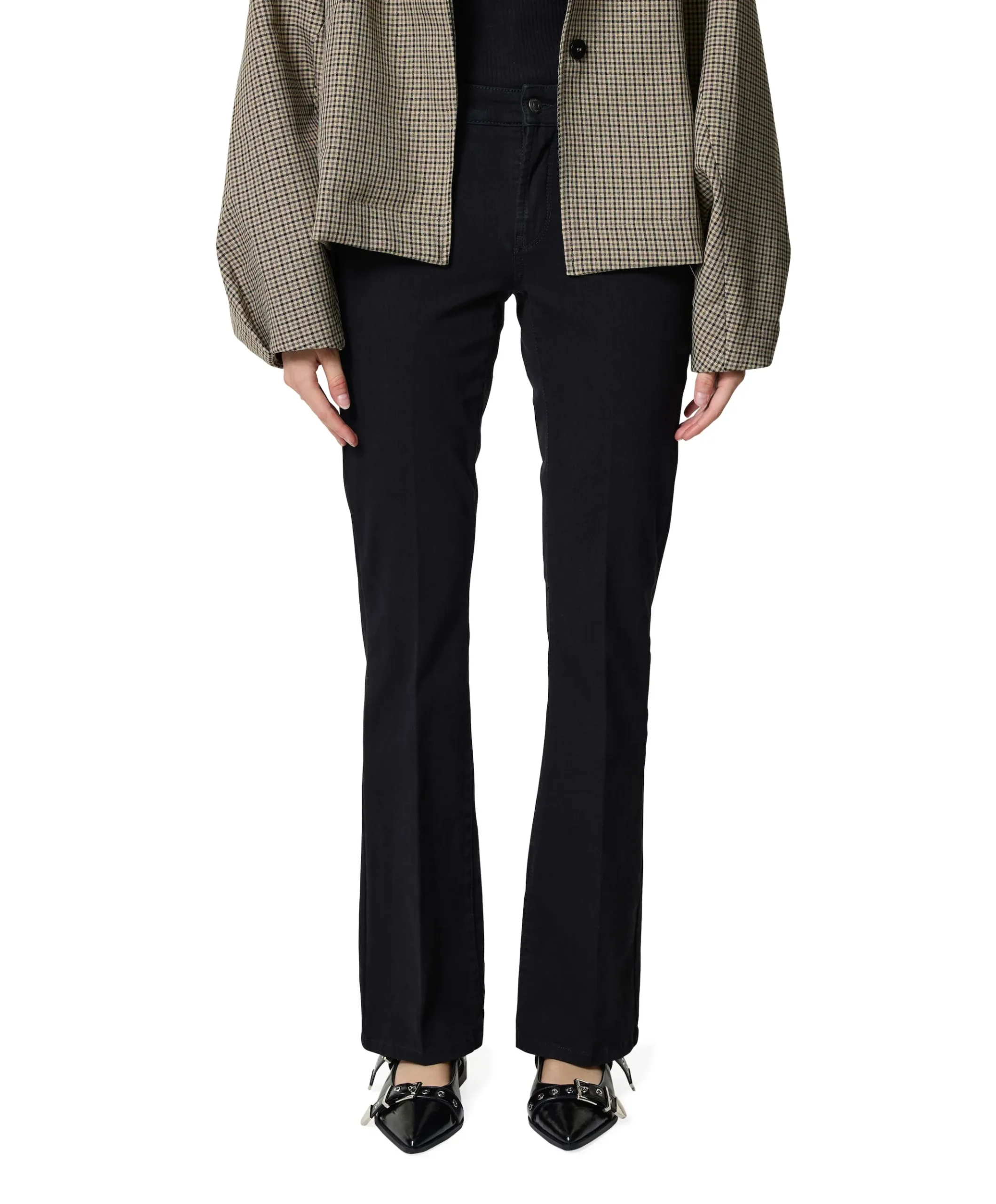 Paris flared jeans zwart