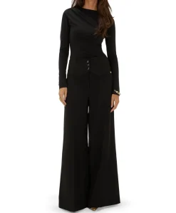 PETRA dames broek zwart