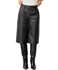 PhoebeCC Long Leather dames bermuda zwart