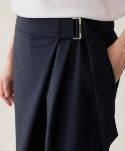 Pinstripe small dames broek blauw