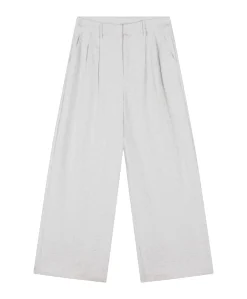 PLEATED dames broek grijs