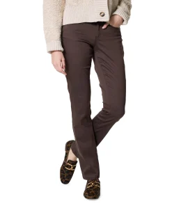 5 Pocket Super Stretch Lang dames broek bruin