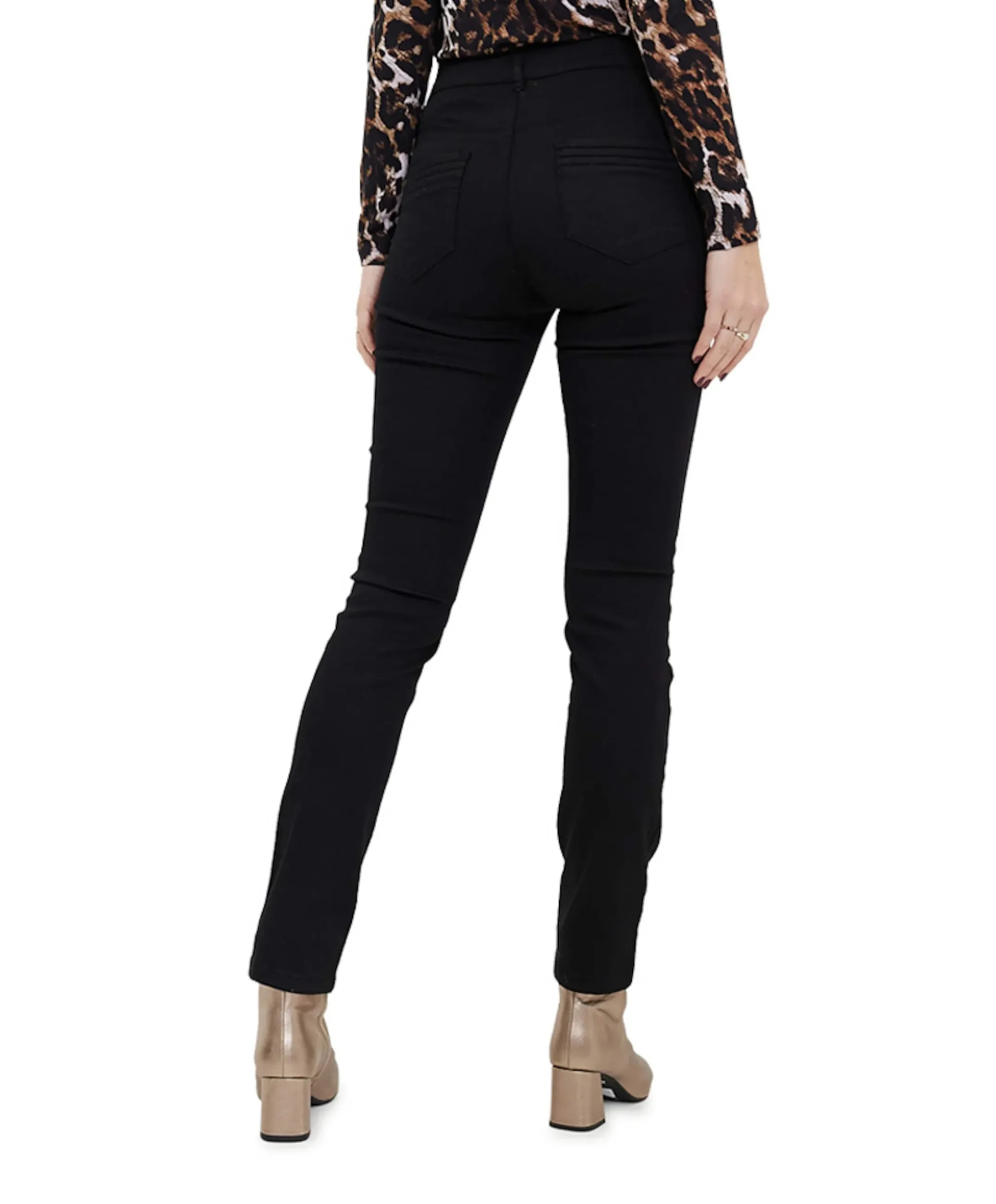 5 Pocket Super Stretch Lang dames broek zwart