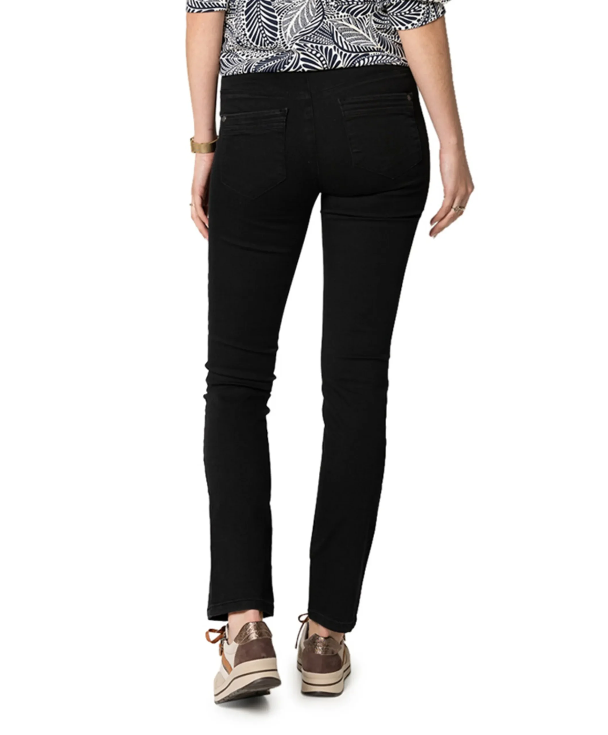 5 Pocket Super Stretch Lang dames broek zwart