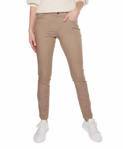 5 Pocket Super Stretch Lang dames broek beige
