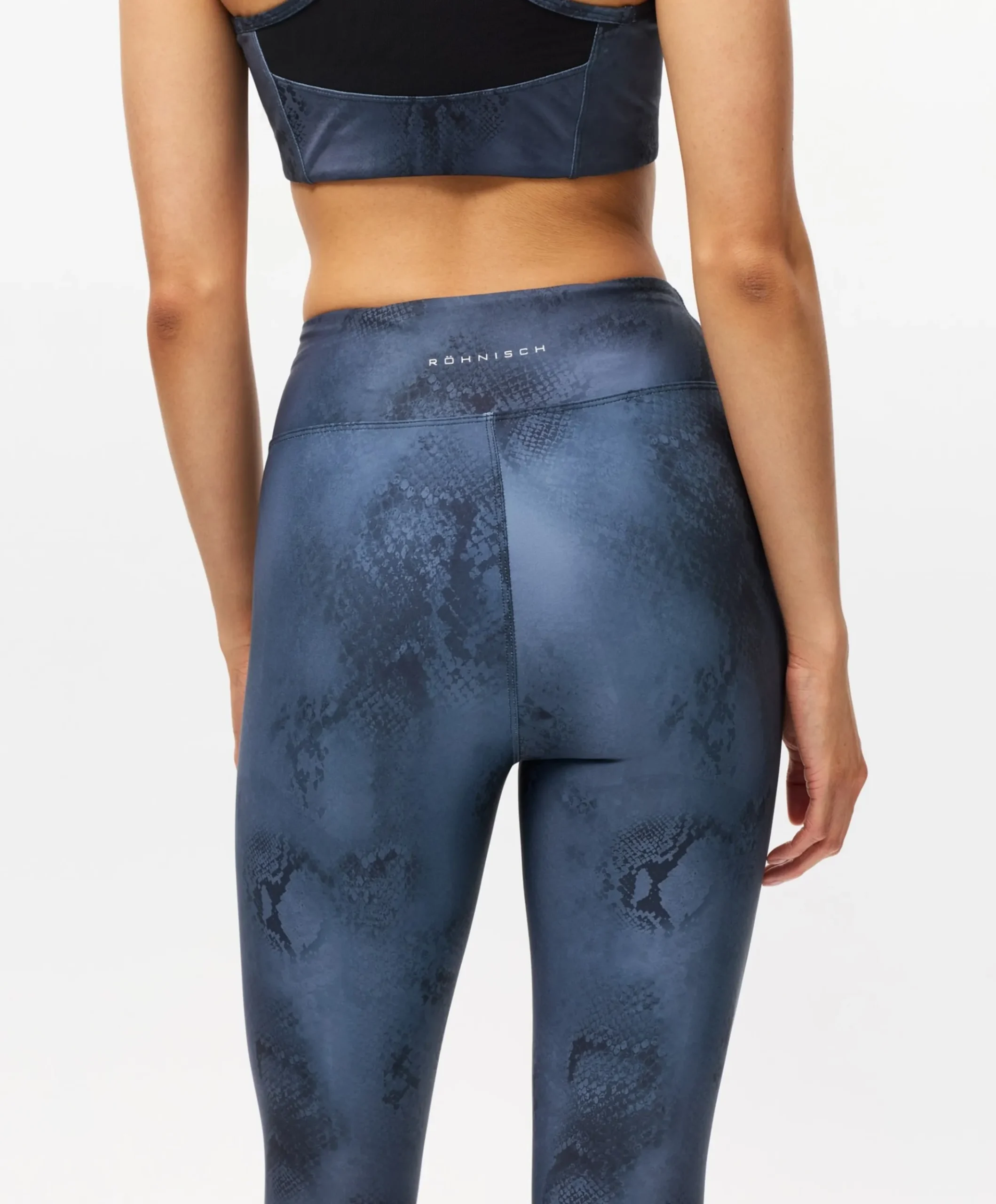 Printed High Waist Tights dames tights grijs